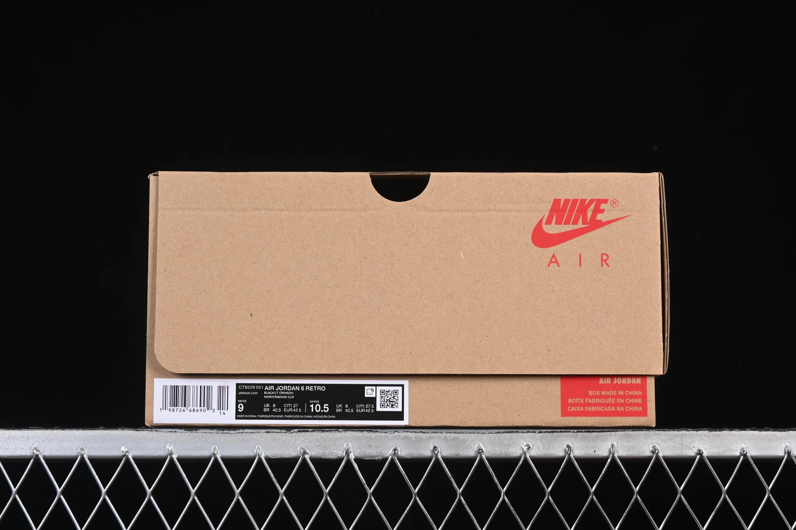 All categories Air Jordan Jordan series basketball shoes Air Jordan 6 OG version Air Jordan 6 "Infrared" AJ6 Joe 6 new black infrared CT8529-001